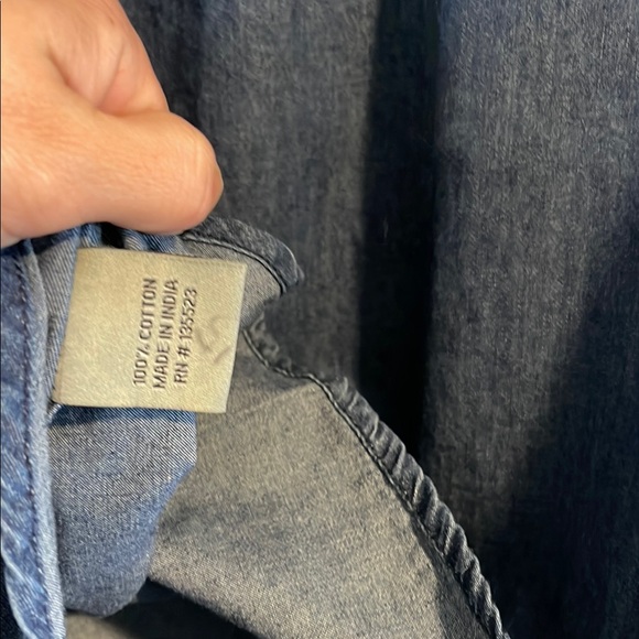 NORTH‎ HUDSON Classic Blue Button-Up Shirt - Picture 8 of 8